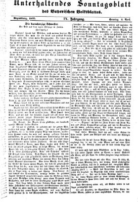 Bayerisches Volksblatt (Regensburger Morgenblatt) Sonntag 8. April 1860