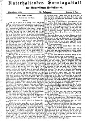 Bayerisches Volksblatt (Regensburger Morgenblatt) Sonntag 3. Juni 1860