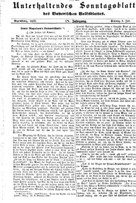 Bayerisches Volksblatt (Regensburger Morgenblatt) Sonntag 8. Juli 1860