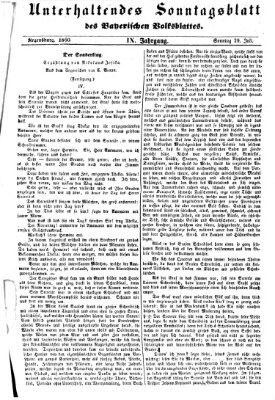 Bayerisches Volksblatt (Regensburger Morgenblatt) Sonntag 29. Juli 1860