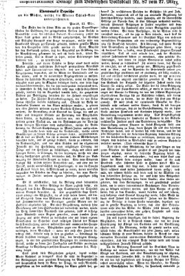 Bayerisches Volksblatt (Regensburger Morgenblatt) Dienstag 27. März 1860