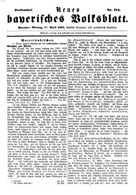 Neues bayerisches Volksblatt Montag 27. April 1863