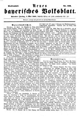 Neues bayerisches Volksblatt Freitag 1. Mai 1863