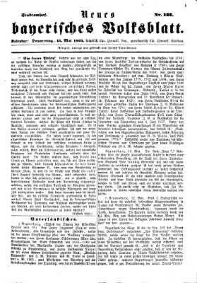 Neues bayerisches Volksblatt Donnerstag 14. Mai 1863