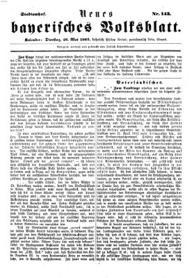 Neues bayerisches Volksblatt Dienstag 26. Mai 1863