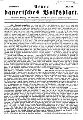 Neues bayerisches Volksblatt Samstag 30. Mai 1863