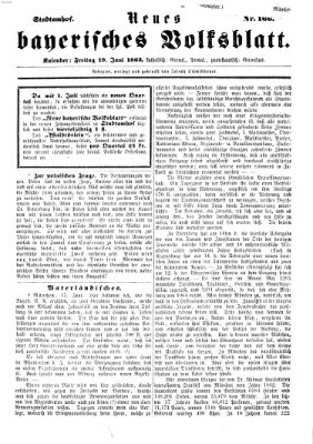 Neues bayerisches Volksblatt Freitag 19. Juni 1863