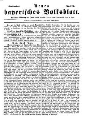 Neues bayerisches Volksblatt Montag 29. Juni 1863