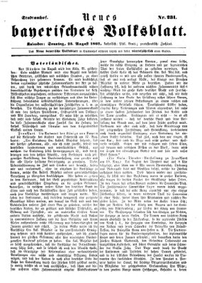 Neues bayerisches Volksblatt Sonntag 23. August 1863