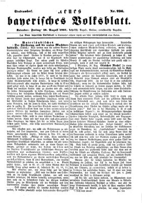 Neues bayerisches Volksblatt Freitag 28. August 1863