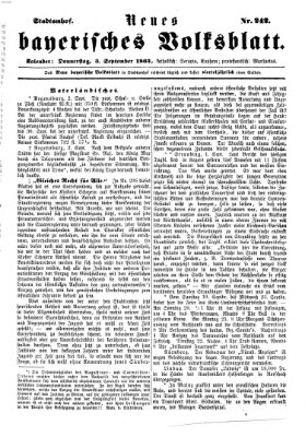 Neues bayerisches Volksblatt Donnerstag 3. September 1863