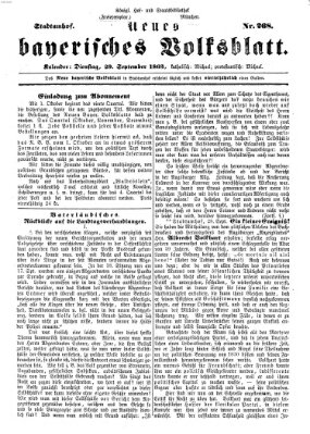 Neues bayerisches Volksblatt Dienstag 29. September 1863