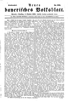 Neues bayerisches Volksblatt Samstag 3. Oktober 1863