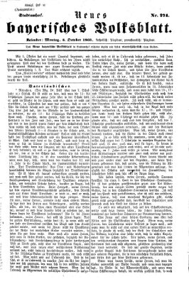 Neues bayerisches Volksblatt Montag 5. Oktober 1863