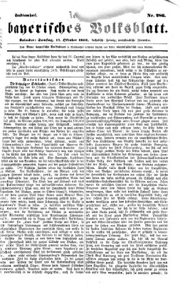 Neues bayerisches Volksblatt Samstag 17. Oktober 1863