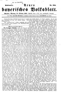 Neues bayerisches Volksblatt Montag 19. Oktober 1863