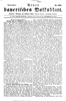 Neues bayerisches Volksblatt Montag 26. Oktober 1863