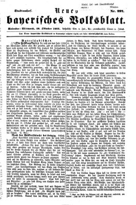 Neues bayerisches Volksblatt Mittwoch 28. Oktober 1863