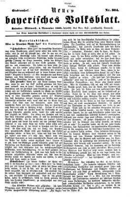 Neues bayerisches Volksblatt Mittwoch 4. November 1863