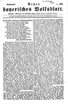 Neues bayerisches Volksblatt Montag 23. November 1863