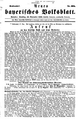 Neues bayerisches Volksblatt Samstag 28. November 1863