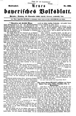 Neues bayerisches Volksblatt Sonntag 29. November 1863