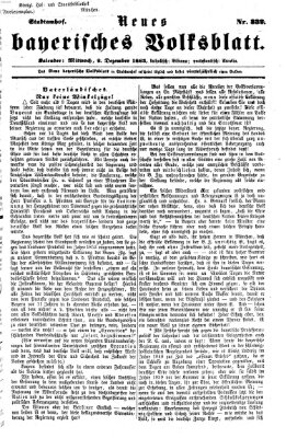 Neues bayerisches Volksblatt Mittwoch 2. Dezember 1863