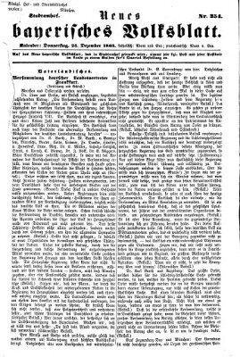 Neues bayerisches Volksblatt Donnerstag 24. Dezember 1863