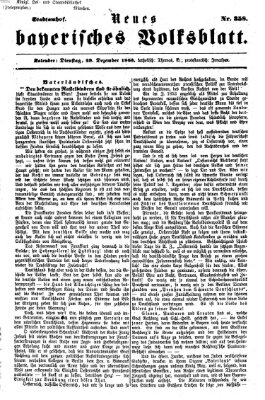 Neues bayerisches Volksblatt Dienstag 29. Dezember 1863