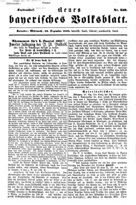 Neues bayerisches Volksblatt Mittwoch 30. Dezember 1863