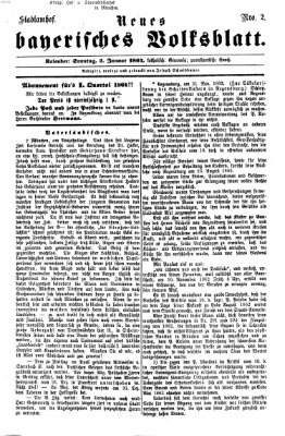 Neues bayerisches Volksblatt Sonntag 3. Januar 1864