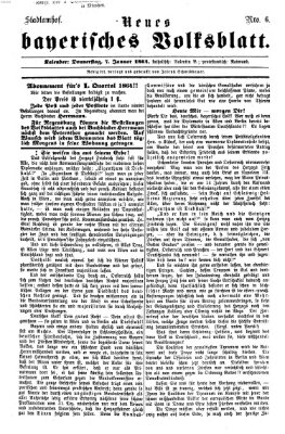 Neues bayerisches Volksblatt Donnerstag 7. Januar 1864