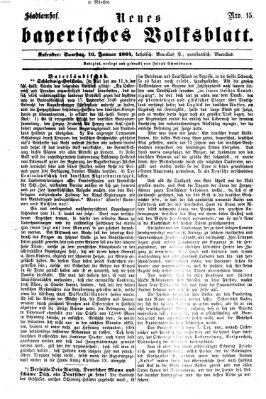 Neues bayerisches Volksblatt Samstag 16. Januar 1864