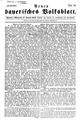 Neues bayerisches Volksblatt Mittwoch 27. Januar 1864