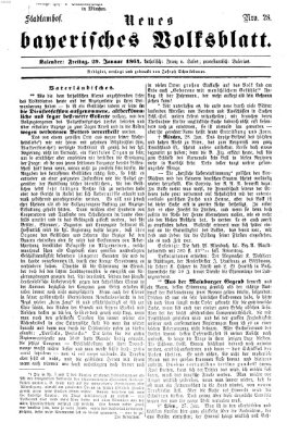 Neues bayerisches Volksblatt Freitag 29. Januar 1864