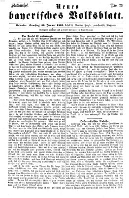 Neues bayerisches Volksblatt Samstag 30. Januar 1864