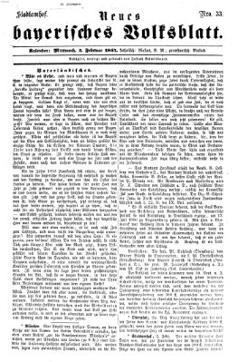 Neues bayerisches Volksblatt Mittwoch 3. Februar 1864