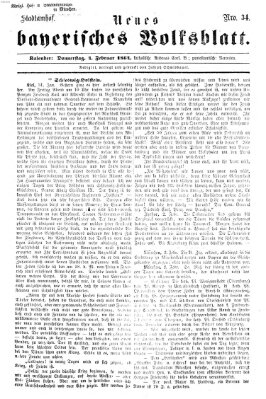 Neues bayerisches Volksblatt Donnerstag 4. Februar 1864