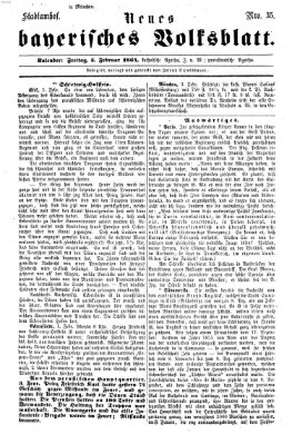 Neues bayerisches Volksblatt Freitag 5. Februar 1864