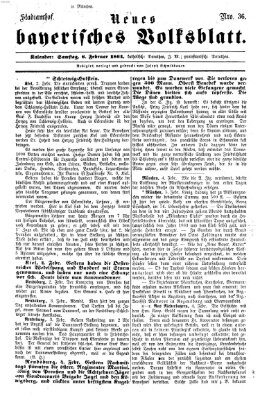 Neues bayerisches Volksblatt Samstag 6. Februar 1864