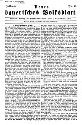 Neues bayerisches Volksblatt Dienstag 16. Februar 1864