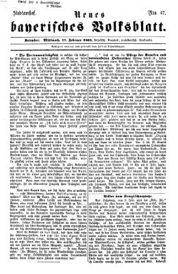 Neues bayerisches Volksblatt Mittwoch 17. Februar 1864