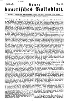 Neues bayerisches Volksblatt Freitag 19. Februar 1864