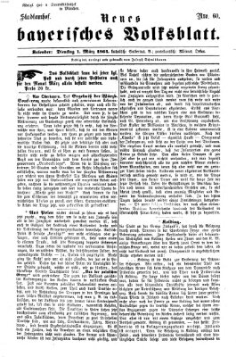 Neues bayerisches Volksblatt Dienstag 1. März 1864