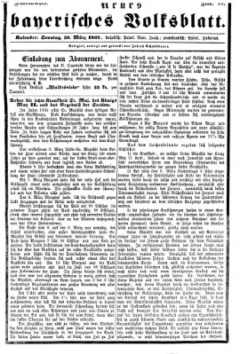 Neues bayerisches Volksblatt Sonntag 20. März 1864