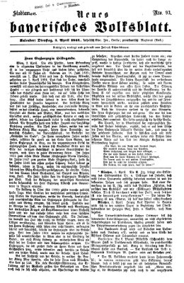 Neues bayerisches Volksblatt Dienstag 5. April 1864