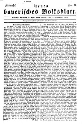 Neues bayerisches Volksblatt Mittwoch 6. April 1864