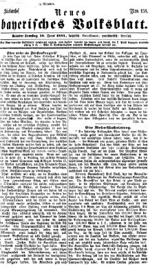 Neues bayerisches Volksblatt Samstag 18. Juni 1864