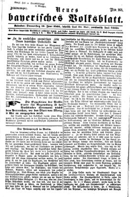 Neues bayerisches Volksblatt Donnerstag 30. Juni 1864