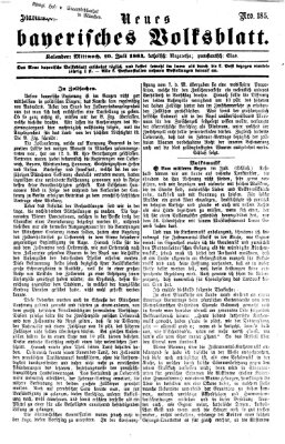 Neues bayerisches Volksblatt Mittwoch 20. Juli 1864